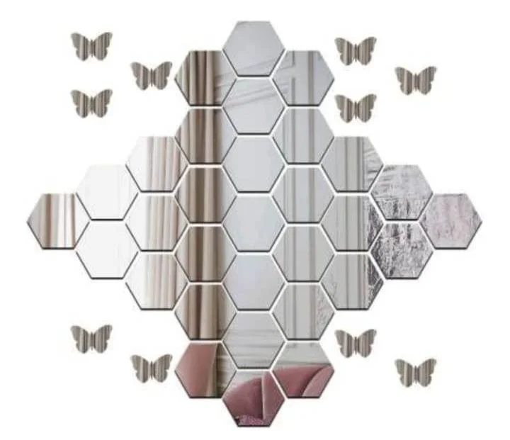 6 Round + Butterfly Mirror